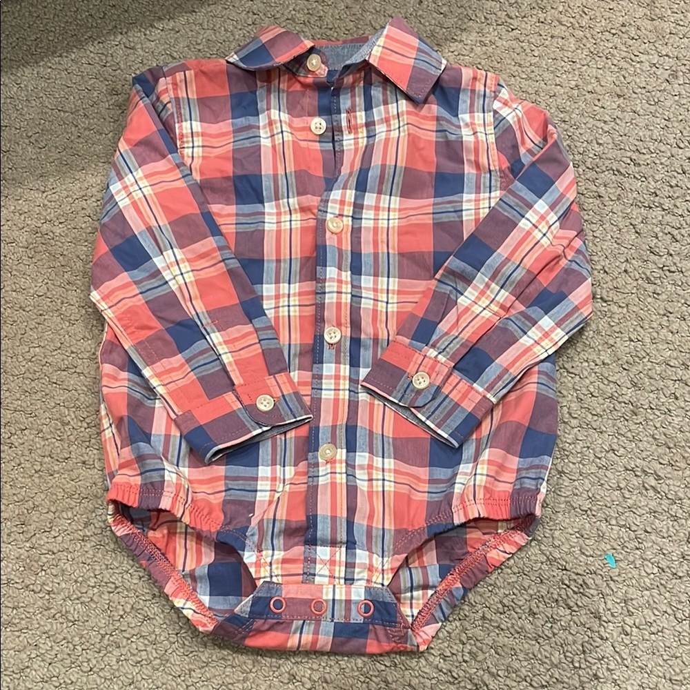 Plaid Button-Up Kids Shirt